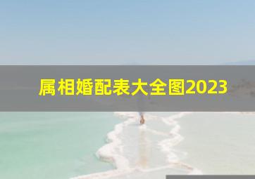 属相婚配表大全图2023