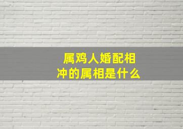 属鸡人婚配相冲的属相是什么