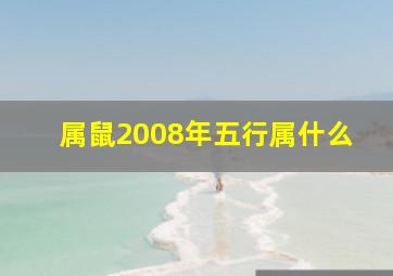 属鼠2008年五行属什么