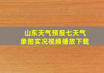 山东天气预报七天气象图实况视频播放下载