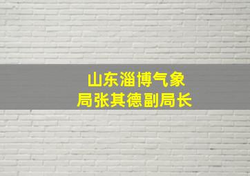 山东淄博气象局张其德副局长