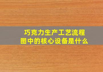 巧克力生产工艺流程图中的核心设备是什么