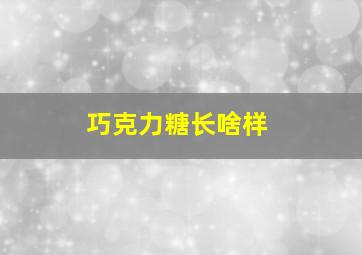 巧克力糖长啥样