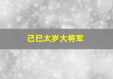 己巳太岁大将军