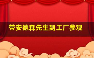 带安德森先生到工厂参观