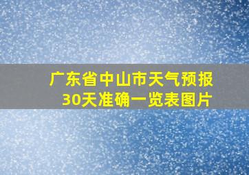 广东省中山市天气预报30天准确一览表图片