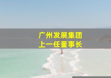 广州发展集团上一任董事长