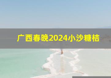 广西春晚2024小沙糖桔