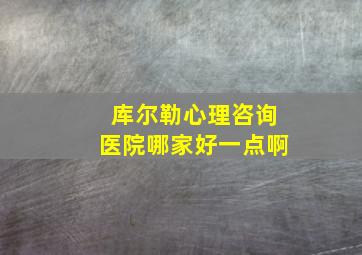 库尔勒心理咨询医院哪家好一点啊