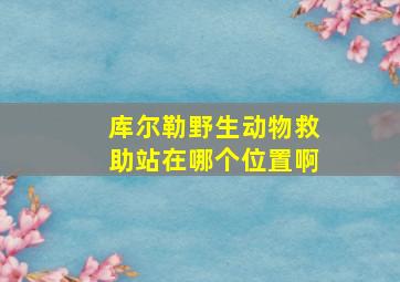 库尔勒野生动物救助站在哪个位置啊