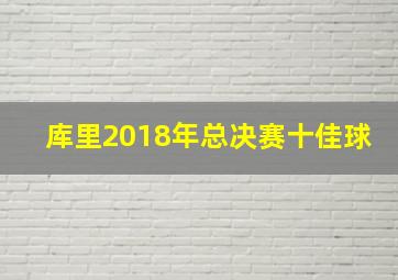 库里2018年总决赛十佳球