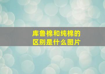 库鲁棉和纯棉的区别是什么图片