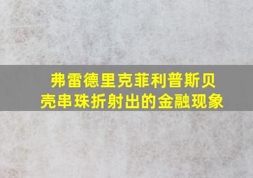 弗雷德里克菲利普斯贝壳串珠折射出的金融现象