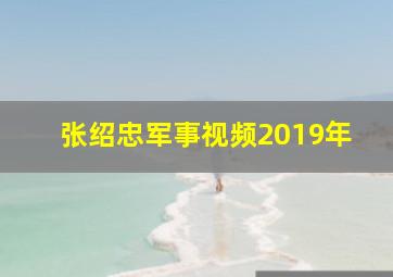 张绍忠军事视频2019年