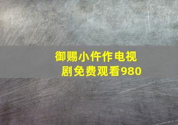 御赐小仵作电视剧免费观看980