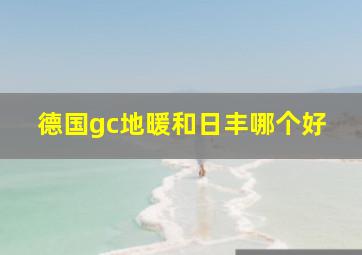 德国gc地暖和日丰哪个好