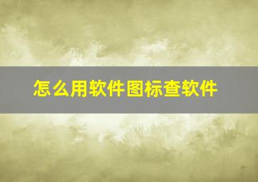 怎么用软件图标查软件