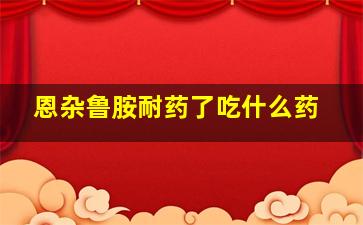 恩杂鲁胺耐药了吃什么药