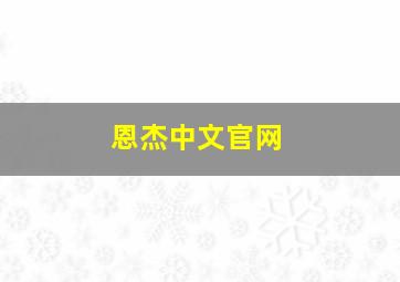 恩杰中文官网