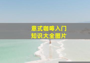 意式咖啡入门知识大全图片