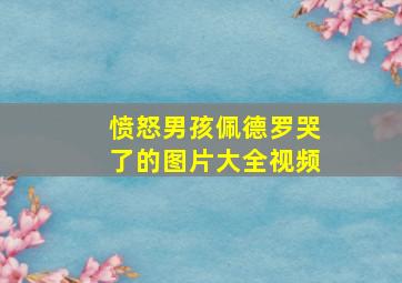 愤怒男孩佩德罗哭了的图片大全视频