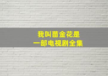 我叫苗金花是一部电视剧全集