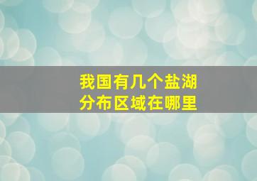 我国有几个盐湖分布区域在哪里