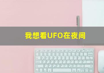 我想看UFO在夜间