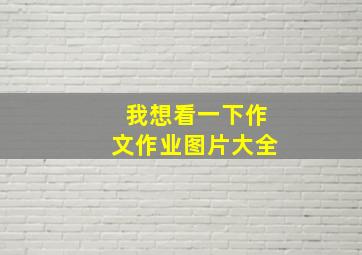 我想看一下作文作业图片大全