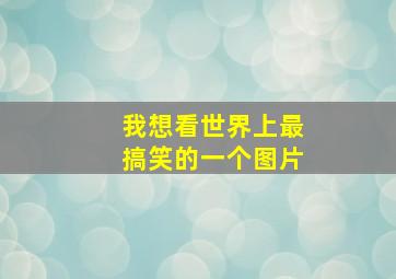 我想看世界上最搞笑的一个图片