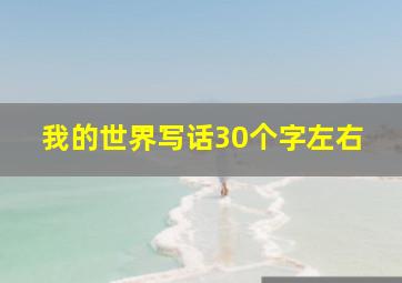 我的世界写话30个字左右