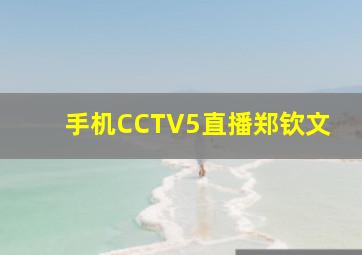 手机CCTV5直播郑钦文