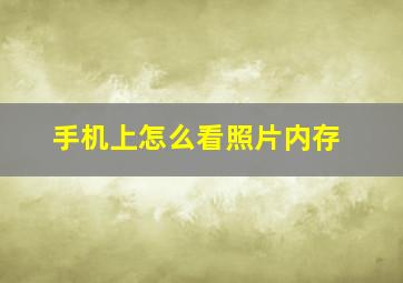 手机上怎么看照片内存