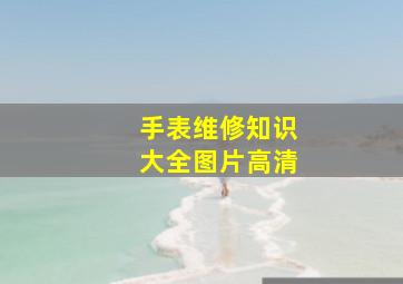 手表维修知识大全图片高清