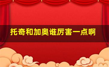 托奇和加奥谁厉害一点啊