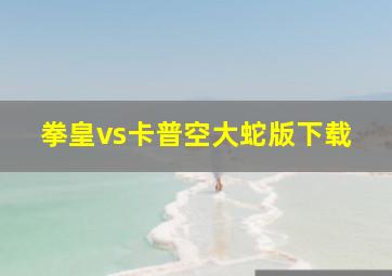 拳皇vs卡普空大蛇版下载