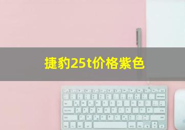 捷豹25t价格紫色