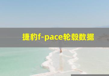 捷豹f-pace轮毂数据