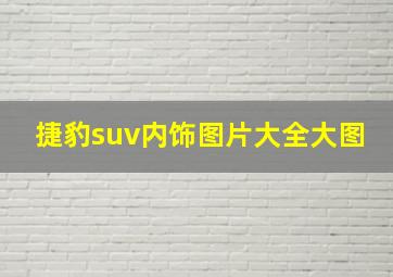 捷豹suv内饰图片大全大图