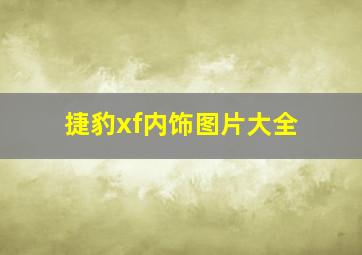 捷豹xf内饰图片大全