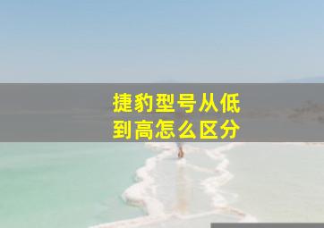 捷豹型号从低到高怎么区分