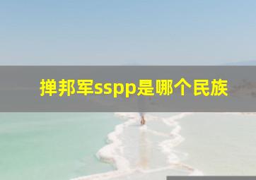 掸邦军sspp是哪个民族