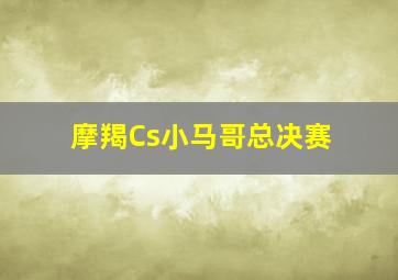 摩羯Cs小马哥总决赛