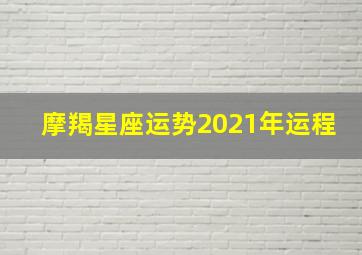 摩羯星座运势2021年运程