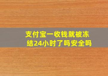 支付宝一收钱就被冻结24小时了吗安全吗