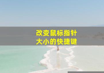 改变鼠标指针大小的快捷键