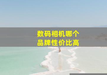 数码相机哪个品牌性价比高