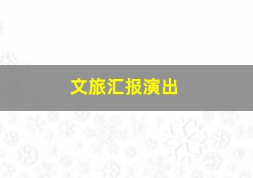 文旅汇报演出