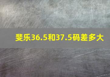 斐乐36.5和37.5码差多大