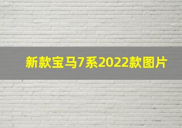 新款宝马7系2022款图片